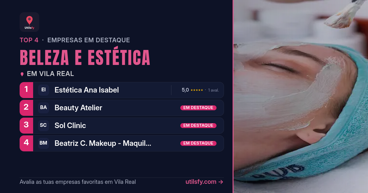 Os 4 Melhores Beleza e Estética em Vila Real — Outubro de 2026